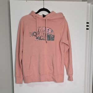 The North Face Blush Pink Camo Logo Hoodie
